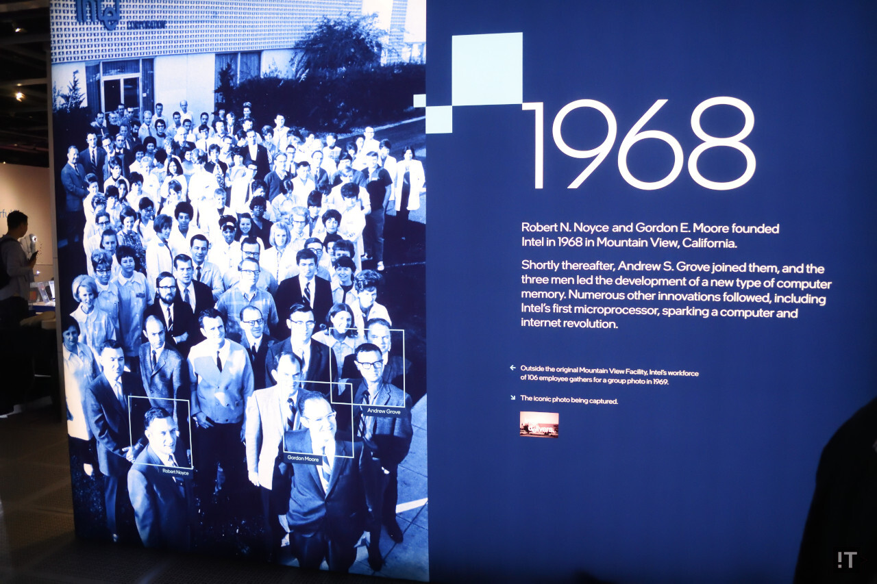 로버트 노이스와 고든 무어, 앤디 그로브가 모이면서 본격적인 역사가 시작됐다 / 권용만 기자