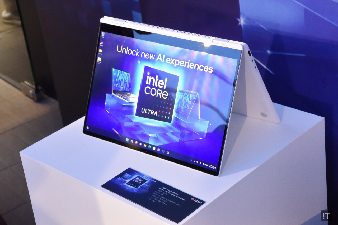 코어 울트라 프로세서를 탑재한 LG전자 ‘그램 프로 360’ / 권용만 기자