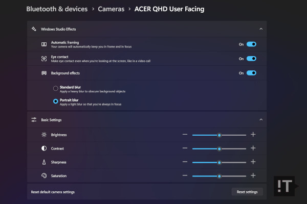 NPU가 탑재된 ‘AI PC’에서만 사용할 수 있는 ‘윈도 스튜디오 이펙트’ / 권용만 기자