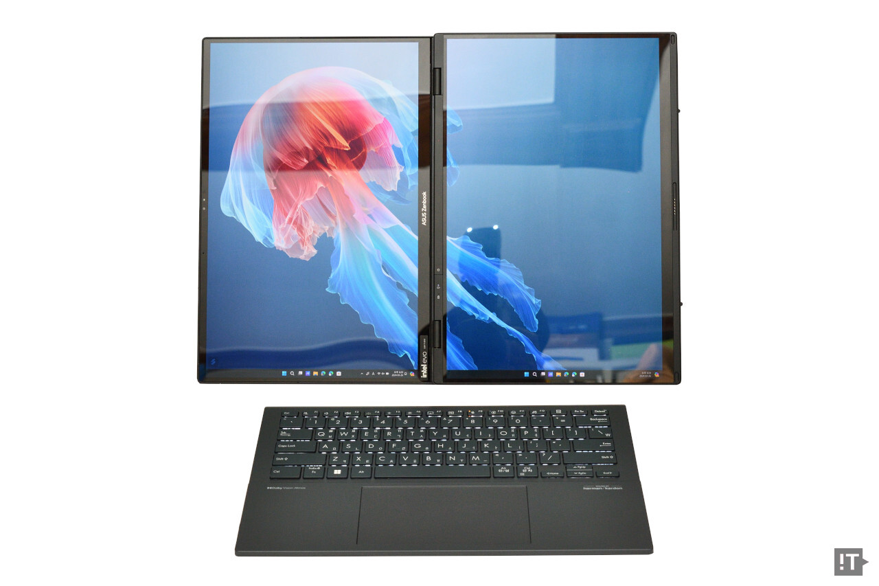 젠북 듀오의 ‘데스크탑 모드’ / 권용만 기자