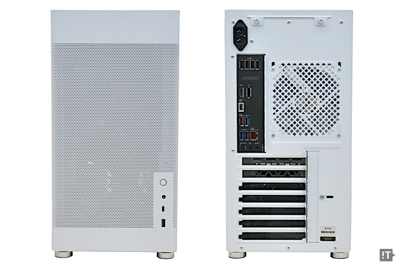 주연테크 ‘브웨이’ AI PC의 디자인적 특징은 ‘메시’다. / 권용만 기자