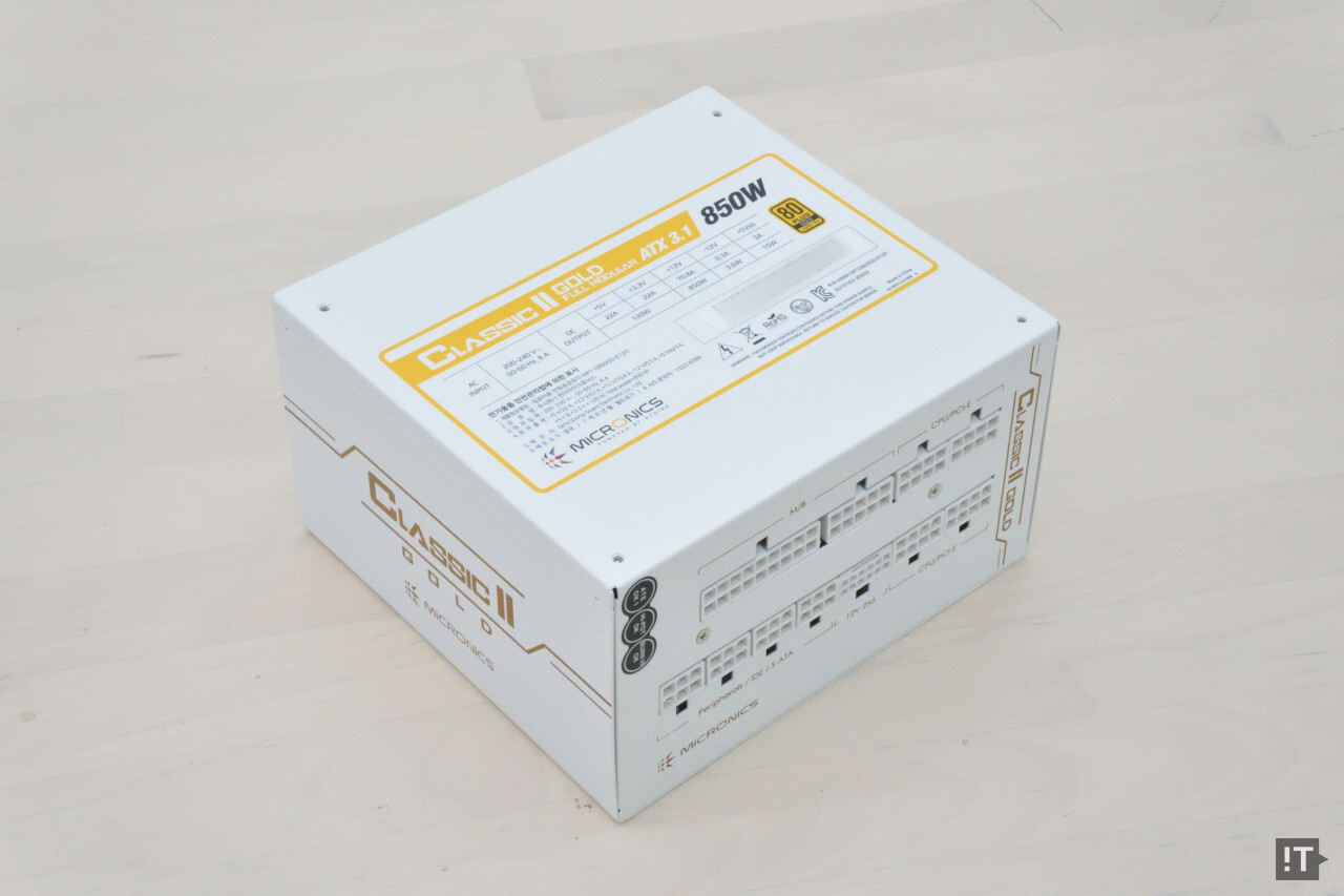 ATX 3.1 지원으로 업그레이드된 마이크로닉스 클래식 2 골드 풀모듈러 ATX 3.1 파워서플라이 / 권용만 기자