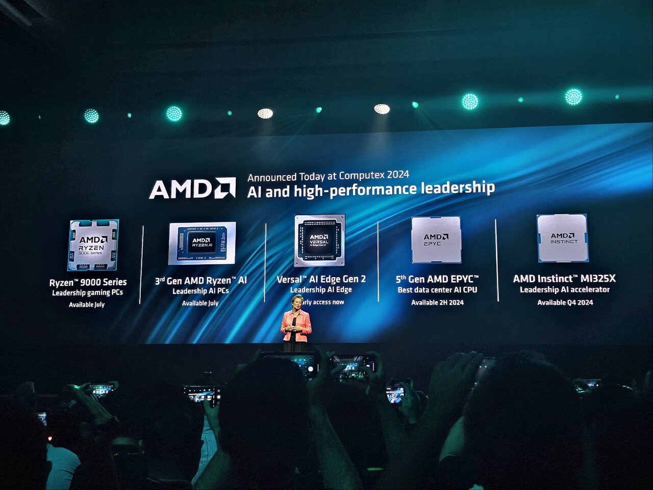 AMD가 3일 공개한 신제품. / 타이베이=홍주연 기자