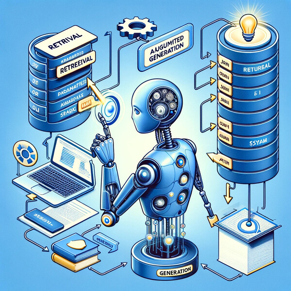 검색 증강 생성을 설명한 이미지 / DALL.E