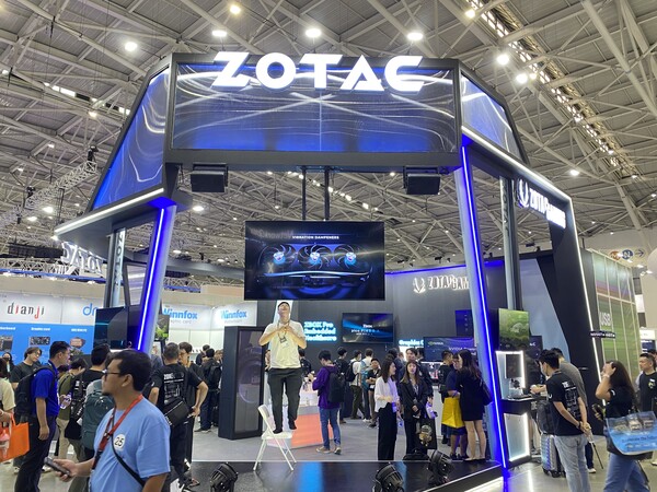 난강 전시홀 4층에 위치한 조텍 부스. / 타이베이=이재범 PD