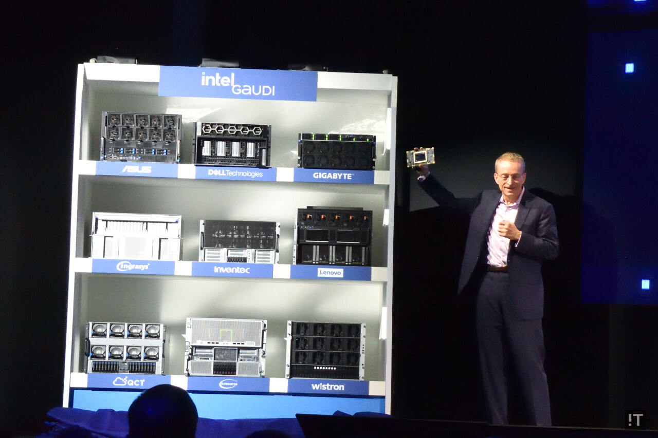 가우디 3 가속기는 이제 주요 서버 제조사들의 서버에 탑재된다. / 타이베이=권용만 기자