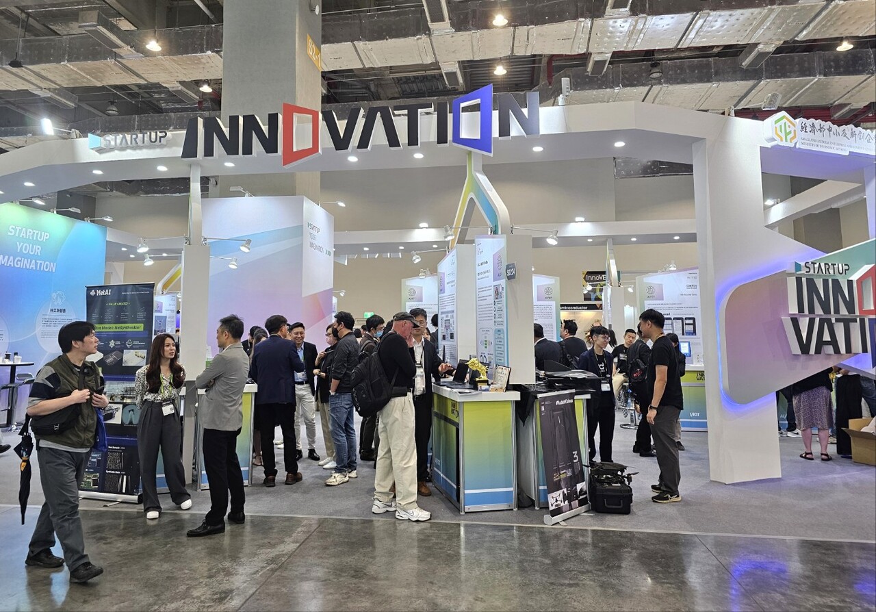 타이베이 정부가 조성한 스타트업 부스. / 타이베이=홍주연 기자
