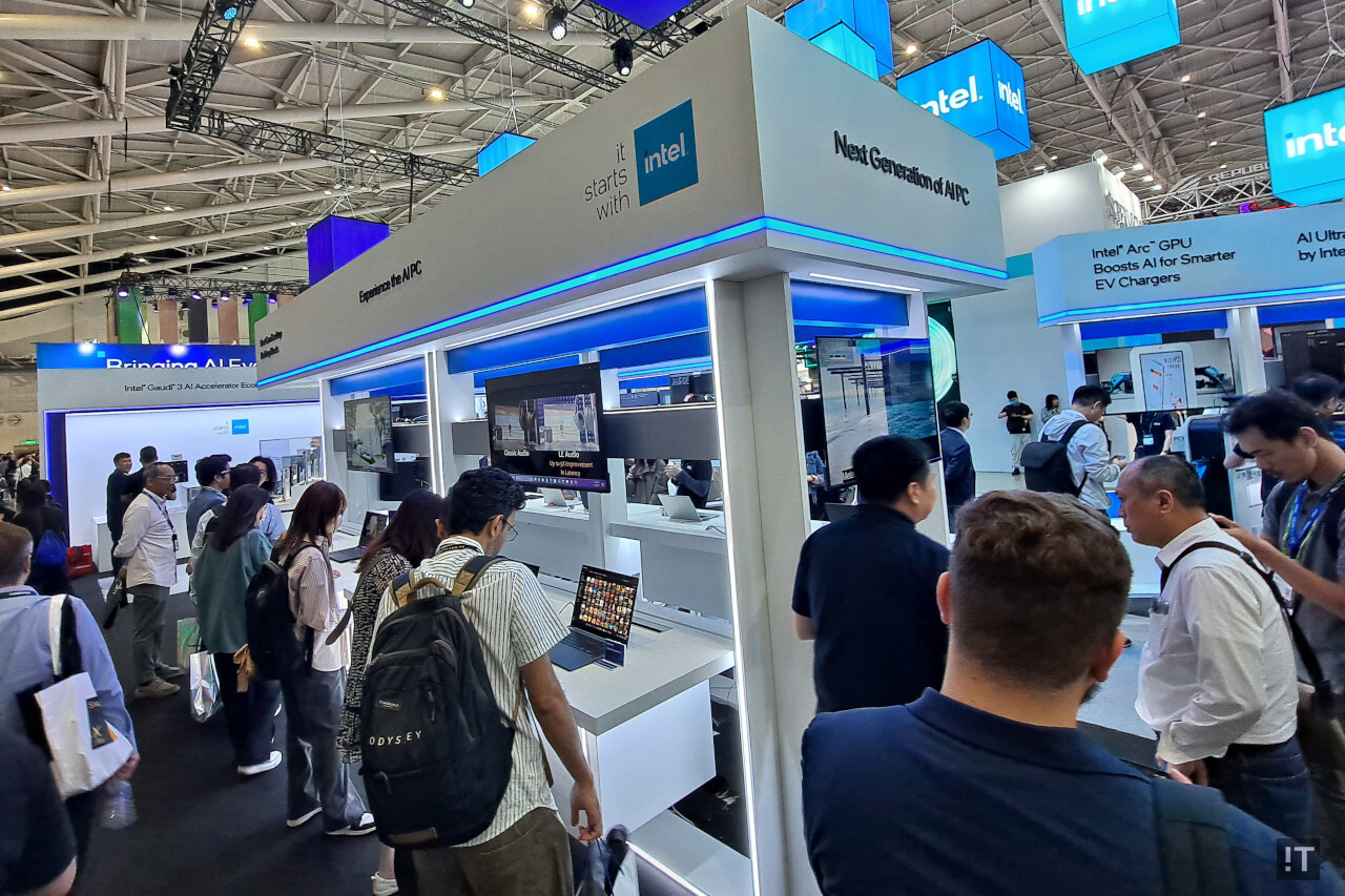 최신 AI PC를 통한 새로운 사용자 경험을 체험할 수 있는 공간이 준비됐다. / 타이베이=권용만 기자