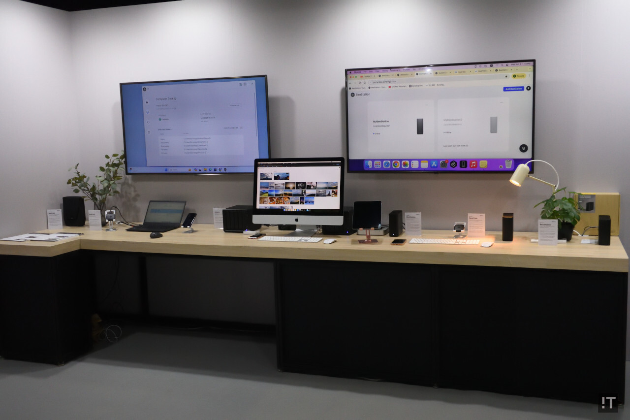 개인용 제품에서는 ‘비스테이션’과 ‘비드라이브’가 전시됐다. / 타이베이=권용만 기자