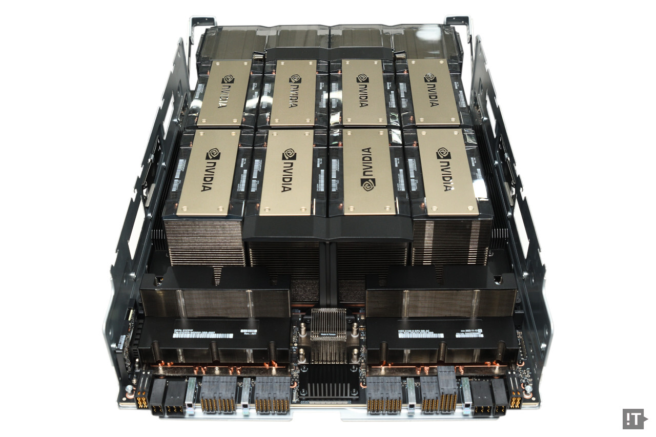 파워엣지 XE9680의 H100 SXM5 8개 탑재 GPU부 / 권용만 기자