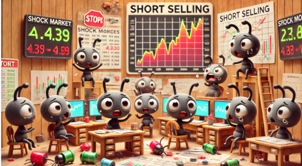 공매도 금지 기간이 내년 3월 말까지 연장됐지만, 개미(일반 투자자)들의 불안감은 여전하다 / DALL-E