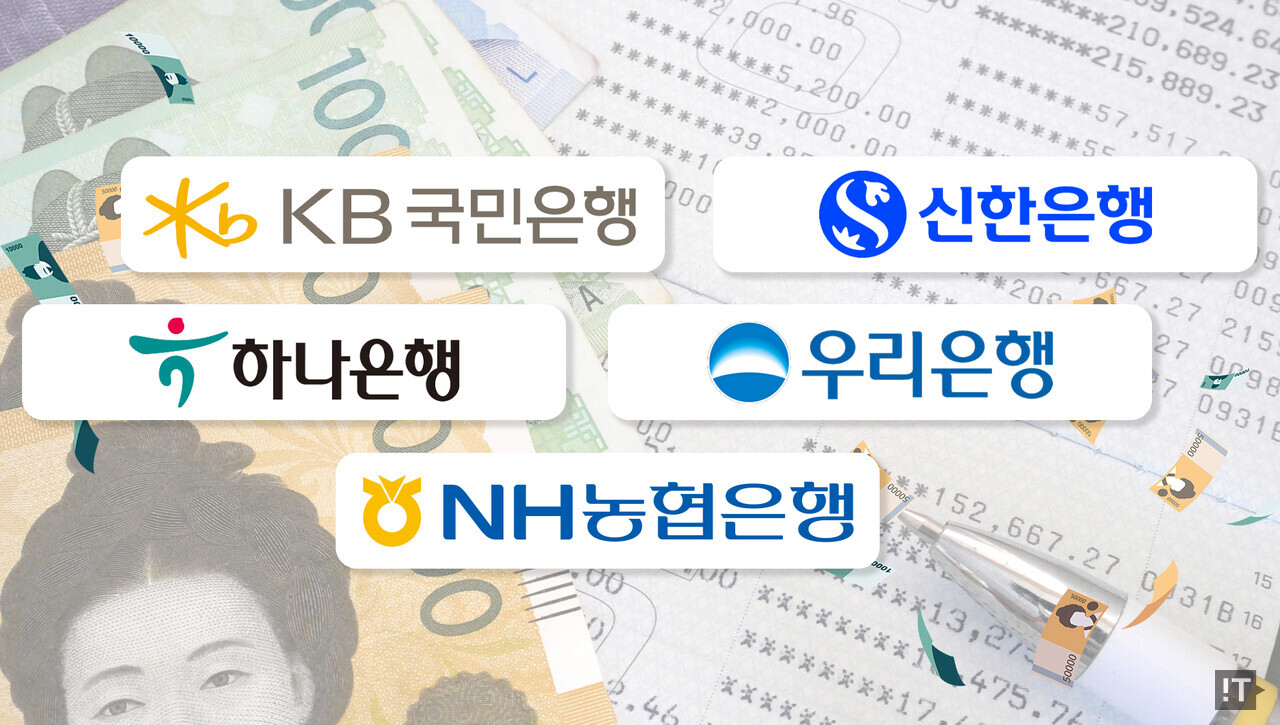 5대 시중은행 이미지 / IT조선