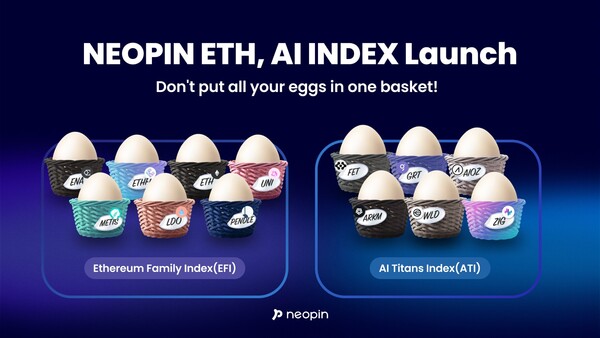 네오핀이 이더리움 및 AI 관련 인덱스 디파이 상품을 출시했다. / 사진 = 네오핀