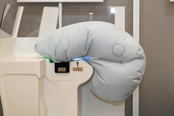 대형 실내공간 대응 셀프스탠딩 동승석 에어백. / 현대모비스