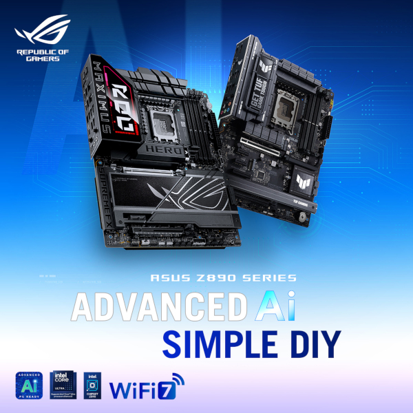 에이수스가 인텔 ‘코어 울트라 200S 시리즈’를 지원하는 Z890 메인보드를 공개했다. / 에이수스