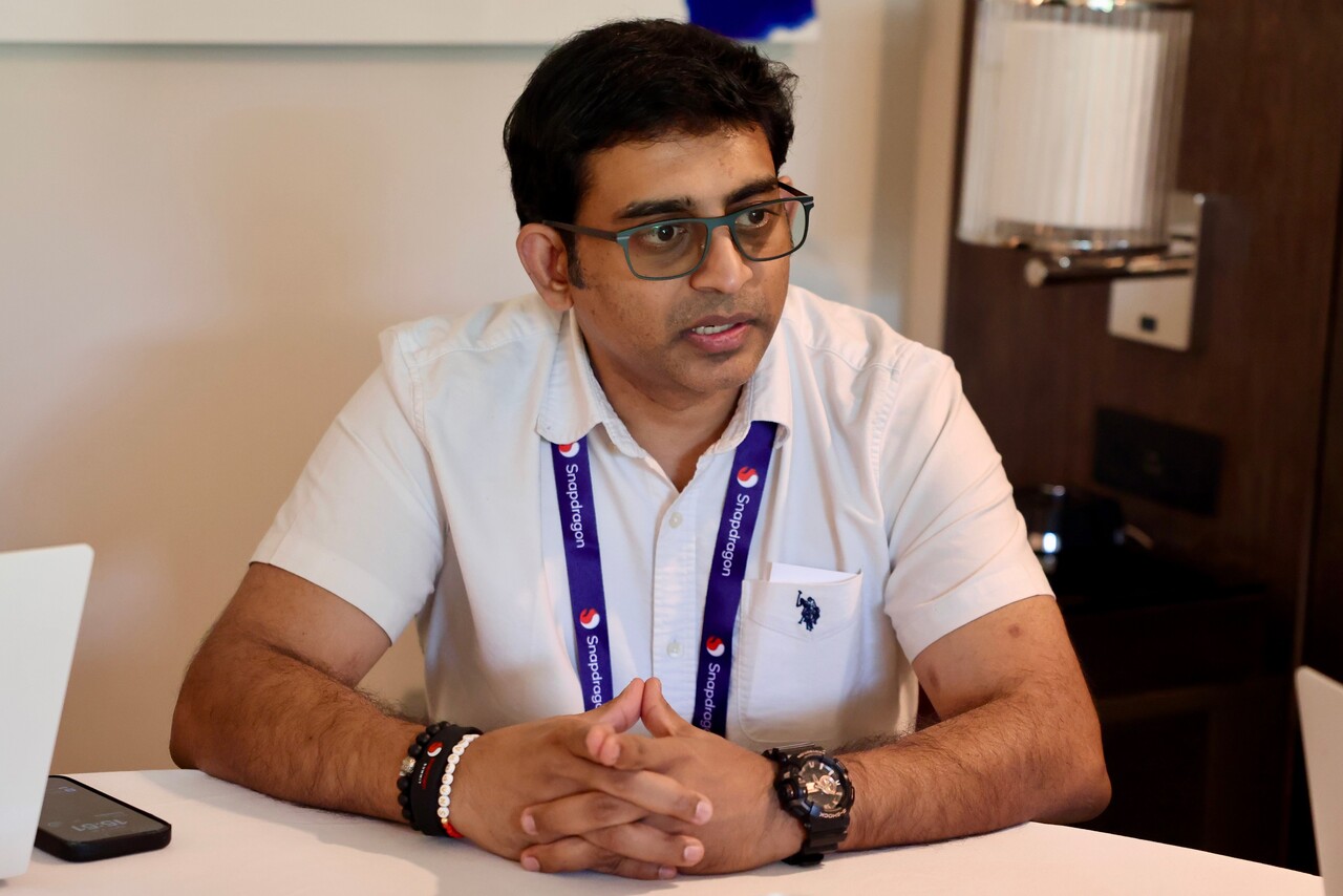 비네쉬 수쿠마(Vinesh Sukumar) 퀄컴 제품 관리 부문 시니어 디렉터가 21일(현지시각) 미국 와일레아 비치 리조트 메리어트에서 열린 퀄컴 스냅드래곤 서밋 2024에서 한국 취재진과 인터뷰를 하고 있다. / 공동취재단