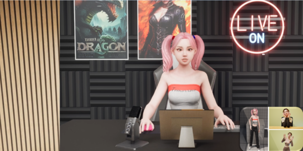 TIH AI Avatar, NPC, Agent 서비스 예시 / 브이다임