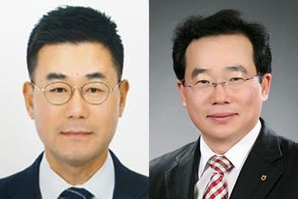 (왼쪽부터)장종환 NH농협캐피탈 대표이사 내정자, 김장섭 NH저축은행 대표이사 내정자 / NH농협금융지주