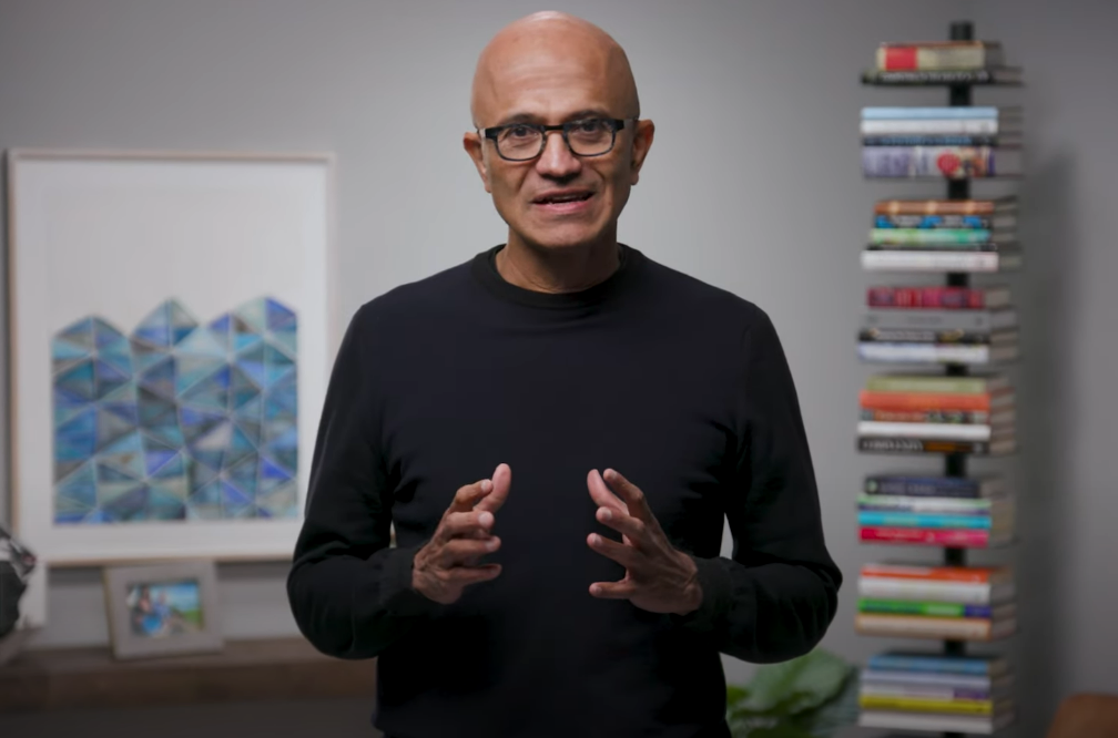 사티아 나델라 MS 최고경영자(CEO). / MS 유튜브 갈무리