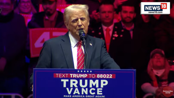 도널드 트럼프 미국 대통령 당선인이 취임 관련 연설하고 있다. / CNN 뉴스 갈무리