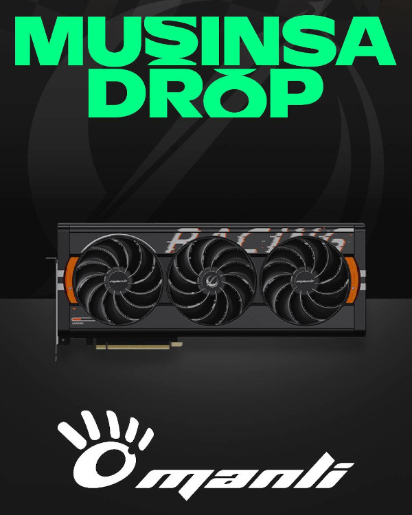 대원씨티에스의 만리 RTX 5000 시리즈 그래픽카드를 무신사에서도 만날 수 있다. / 대원씨티에스