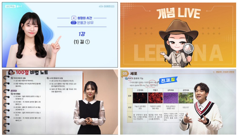 아이스크림에듀 '홈런중등' 인강 콘텐츠. / 아이스크림에듀