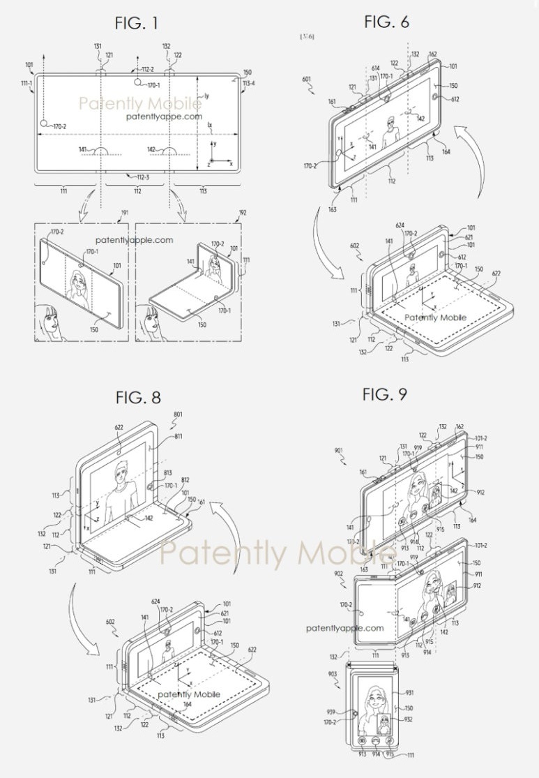 최근 유럽에 등록된 갤럭시G폴드의 카메라 및 인터페이스 관련 특허 / IT팁스터 란즈크