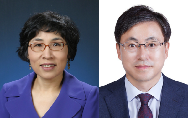 (왼쪽부터)KB금융지주 신임 사외이사에 차은영 이화여자대학교 경제학과 교수와 김선엽 이정회계법인 대표이사가 추천됐다/KB금융지주