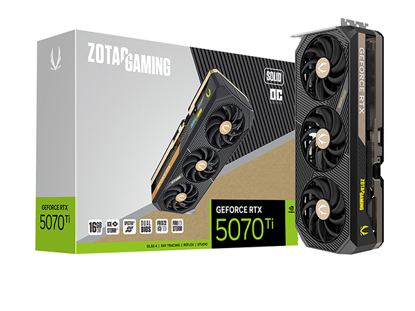 조텍 게이밍 지포스 RTX 5070 Ti 솔리드 OC 그래픽카드 / 조텍