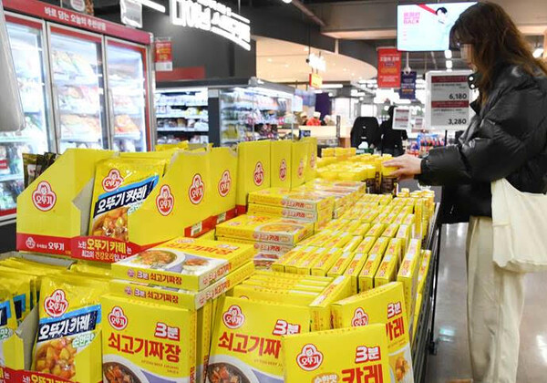 서울 등촌동 ‘홈플러스 메가 푸드 마켓 라이브’ 강서점에서 고객이 쇼핑하고 있다. /홈플러스