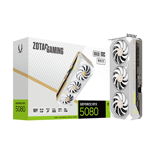 조텍 게이밍 지포스 RTX 5080 솔리드 OC 화이트 그래픽카드 / 조텍