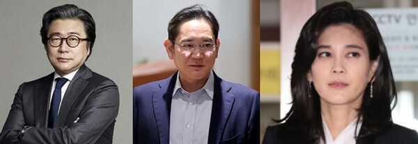 금융감독원에서 오너 상장 금융사(금융지주·증권사·보험사 등) 17곳의 ‘현금·현물배당결정’ 및 ‘최대주주등소유주식변동신고서’ 공시를 확인한 결과, 이들 최대주주 등의 배당금 규모는 총 1조3671억원으로 전년(1조2294억원) 대비 11.2%(1377억원) 크다. 조정호 메리츠금융지주 회장이 1320억원으로 가장 많았고 이재용 삼성전자 회장 948억원, 이부진 호텔신라 대표이사 519억원으로 뒤를 이었다. / 조선DB