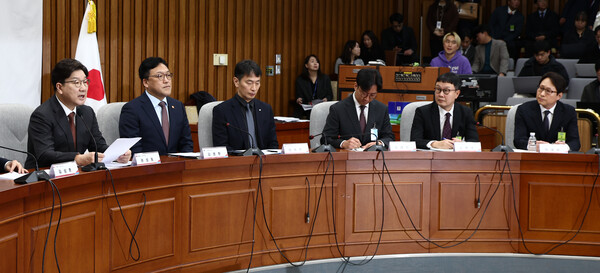 7일 오전 서울 여의도 국회에서 열린 '가상자산시장의 건전한 발전을 위한 정책과제' 민당정 간담회 / 사진 = 뉴스1