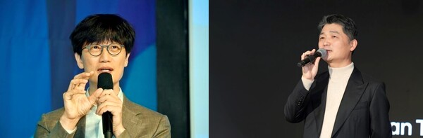 이해진 네이버 글로벌투자책임자(왼쪽)와 김범수 카카오 미래이니셔티브센터장. / 네이버, 카카오