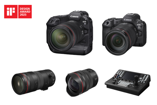 ‘2025 IF 디자인 어워드’ 디자인 본상을 수상한 캐논 제품군 / 캐논