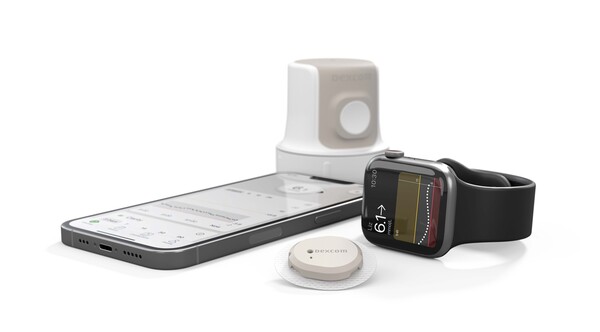 카카오헬스케어의 혈당관리 어플리케이션 '파스타'와 연동 가능한 CGM 덱스콤 G7. / 카카오헬스케어