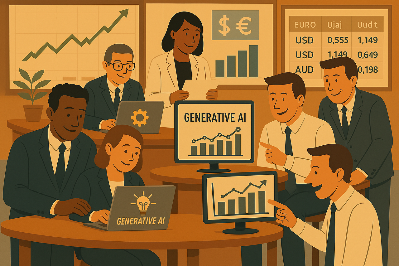 금융권에서 생성형 인공지능(AI) 기술 활용이 본격화되고 있다. / 챗GPT DALL·E