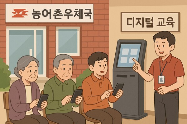 우정사업본부 고령자 디지털교육 관련 이미지. / 우정사업본부