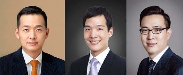 사진 왼쪽부터 김동관 한화그룹 부회장, 김동원 한화생명 사장, 김동선 한화갤러리아 부사장. / 조선DB