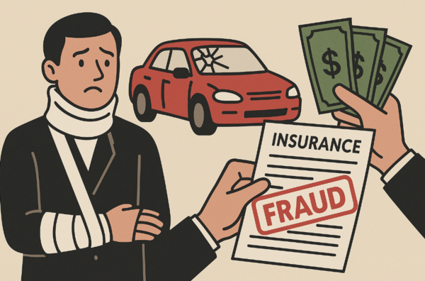 보험설계사가 주도하는 보험사기 사건이 지속 발생하고 있다 / DALL-E