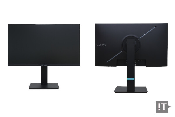 주연테크 리오나인 X25F-360 블랙 모니터 전, 후면 / 권용만 기자