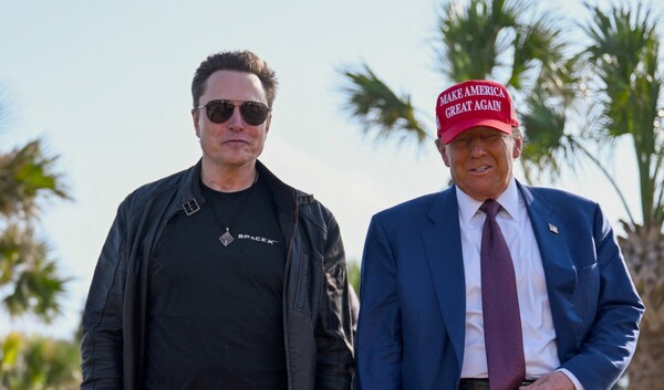 일론 머스크 테슬라 CEO(왼쪽)와 도널드 트럼프 미국 대통령. / 뉴스1