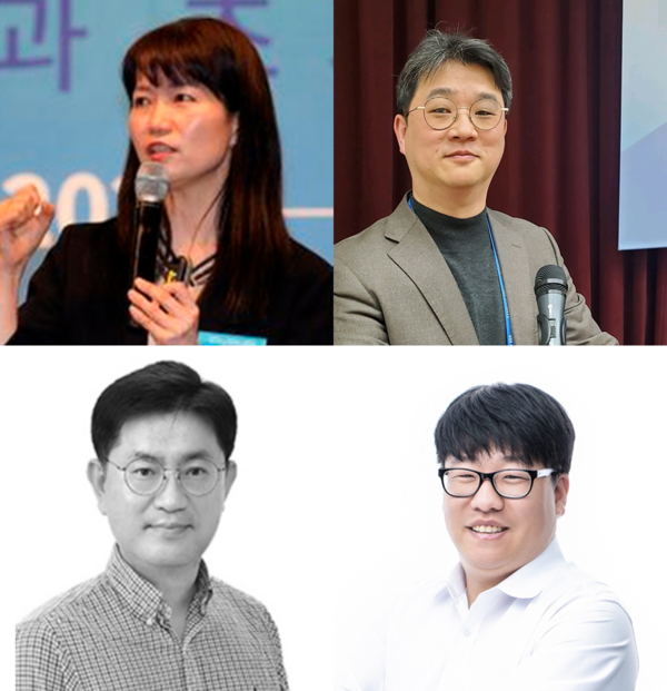 (왼쪽 위부터) 김은주 한국지능정보사회진흥원(NIA) 지능기술인프라본부장, 최정진 삼성SDS 클라우드 에반젤리스트 그룹장, 허윤석 아이티센피엔에스 핀테크보안팀장, 이동윤 CJ올리브네트웍스 클라우드 인프라 담당 / IT조선