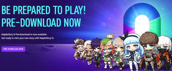 /메이플스토리 N 홈페이지 화면 캡처