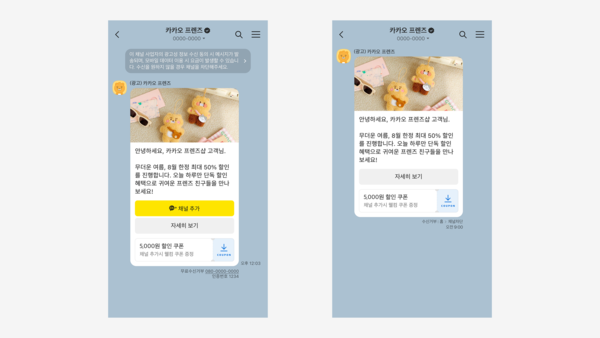 카카오가 15일 기업 메시지 상품 ‘브랜드 메시지’를 정식으로 선보였다. /카카오