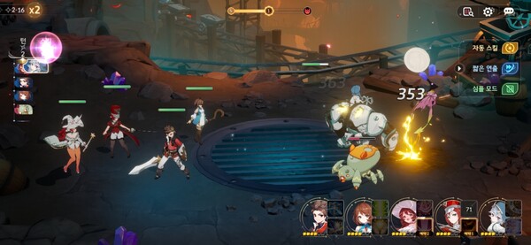 세븐나이츠 리버스 게임화면. / 천선우 기자