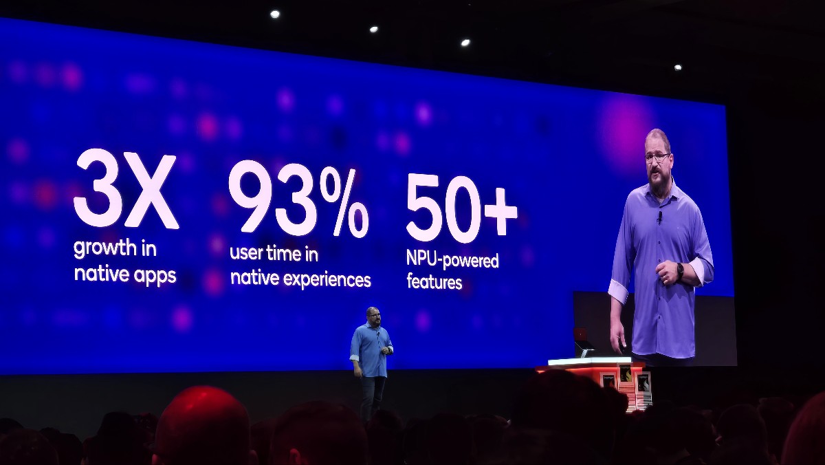 크리스티아노 아몬 퀄컴 최고경영자(CEO)가 컴퓨텍스2025 기조연설을 하고 있다. / 홍주연 기자