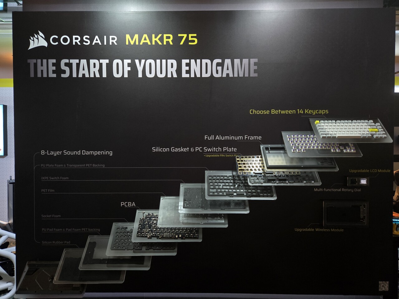 커세어 DIY 키보드 MAKR 75. / 타이베이=홍주연 기자