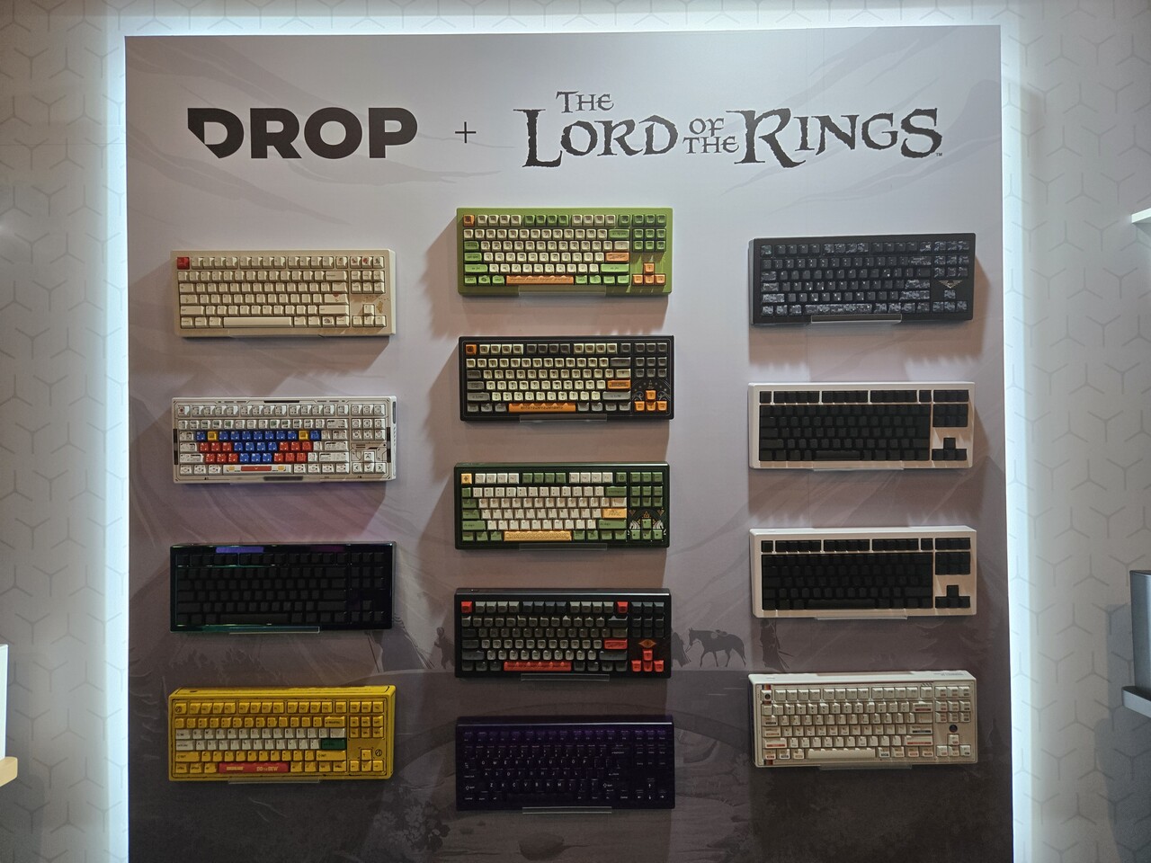 콜라보 키보드 제품들. / 타이베이=홍주연 기자