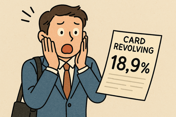 결제성 리볼빙 서비스를 이용하는 회원 중 18~20% 고금리를 적용받는 비중이 평균 51.83%에 달하는 것으로 나타났다 / DALL-E